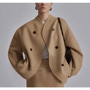 Commense Jacket Contemporary Lagenlook Double Breasted Oversized XS Career City